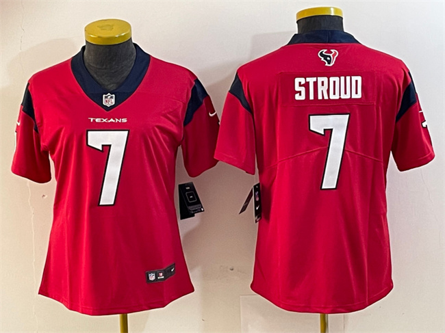 Women's Houston Texans #7 C.J. Stroud Red Vapor Untouchable Limited Stitched Jersey (Run Small) Women's Houston Texans #7 C.J. Stroud Red Vapor Untouchable Limited Stitched Jersey (Run Small)